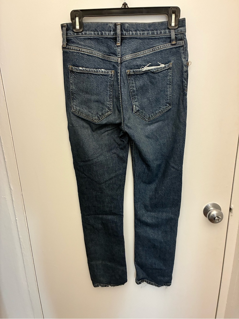 Agolde Riley High Rise Straight Crop — Pastime Wash - Picture 5 of 5